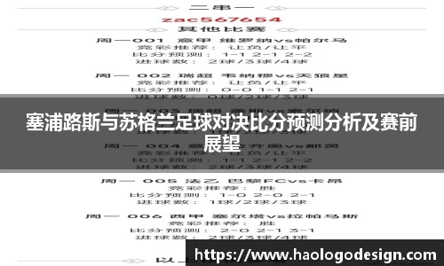 塞浦路斯与苏格兰足球对决比分预测分析及赛前展望